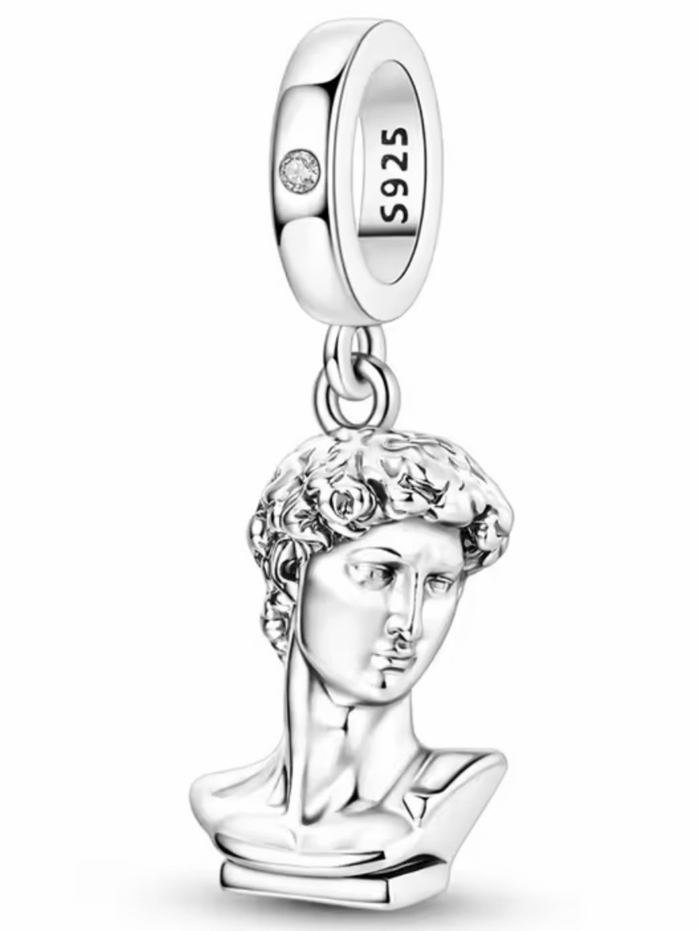 Pandora Sterling Silver David Bust Dangle Charm - Silver